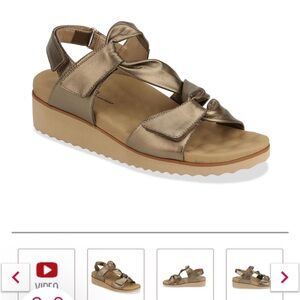 Ros Hommerson Metallic Sandals